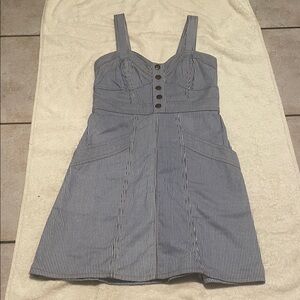 NWT Japna Striped Denim Sleeveless Dress